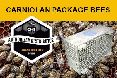 OHB Carniolan Package of bees from Hartville Honey Bee Farm